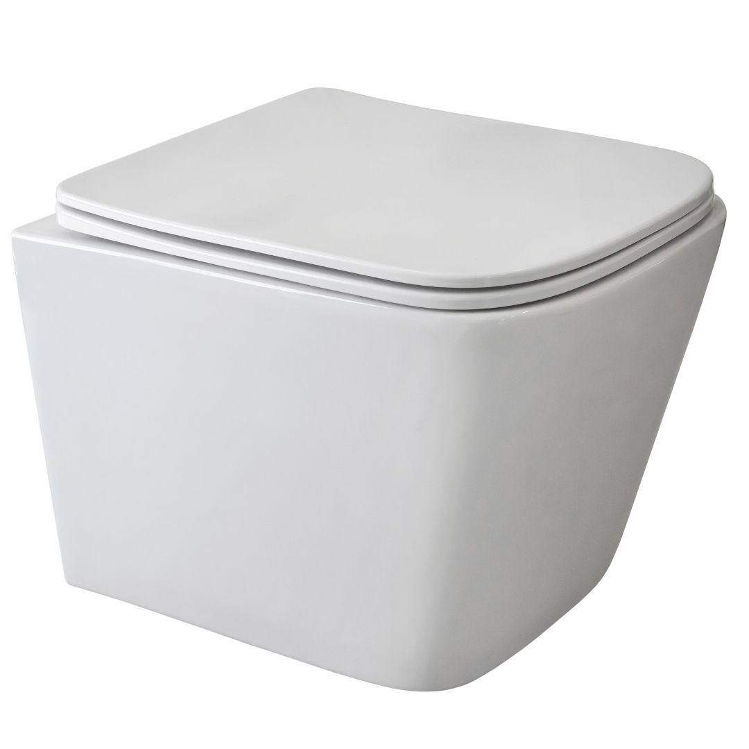 Wc solja konzolna rimless HIDROSAN - DIAMOND 46cm [bela, sjaj]